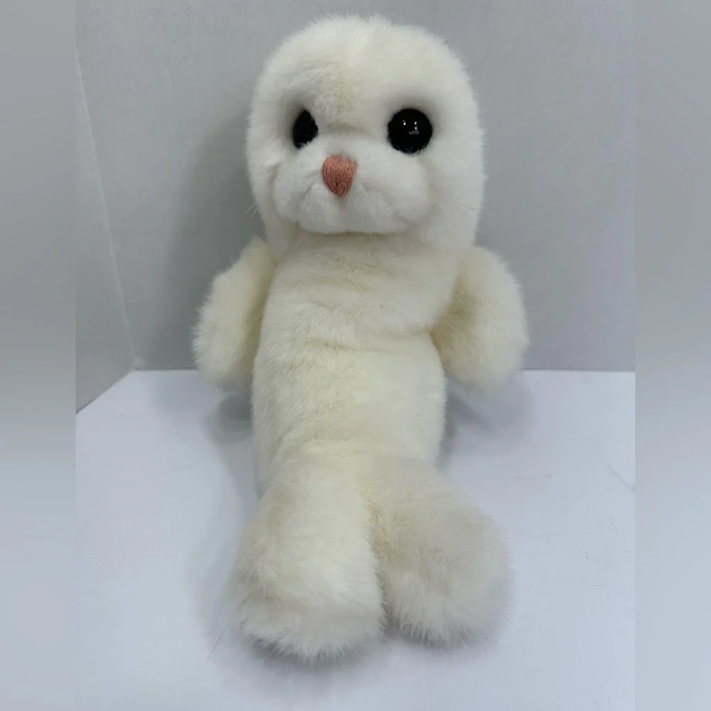 Ty Plush White Seal Toy for Small Pets size 8’ pre owned Exellent condition